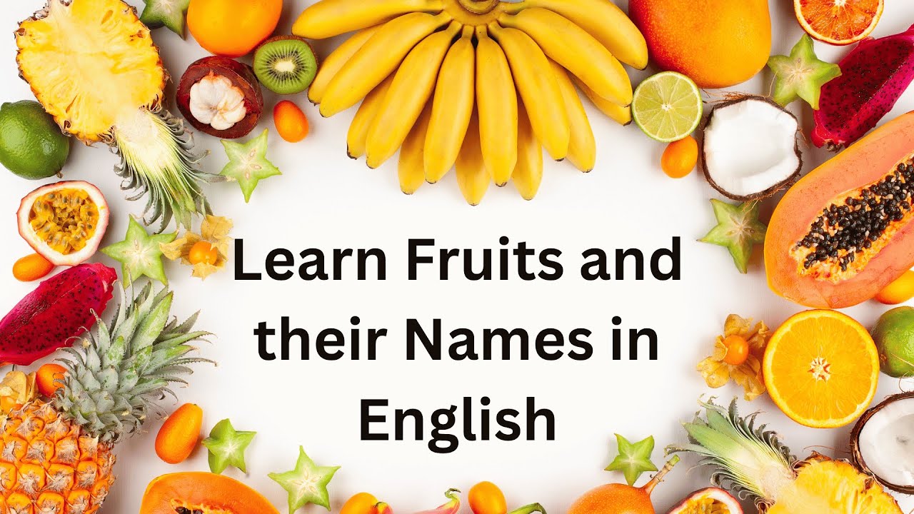 ✅ 42 Fruits Names in English with Pictures | Kids Vocabulary