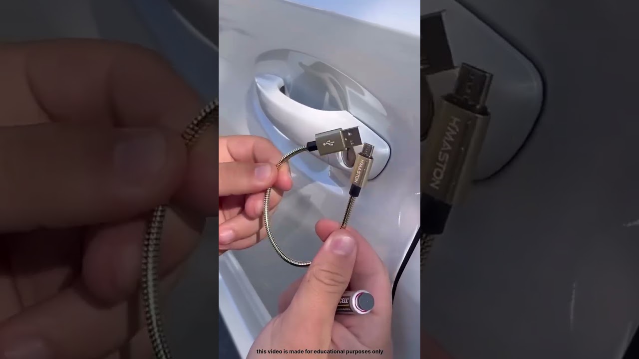 C&oacute;mo abrir la puerta de tu coche con este m&eacute;todo 👏