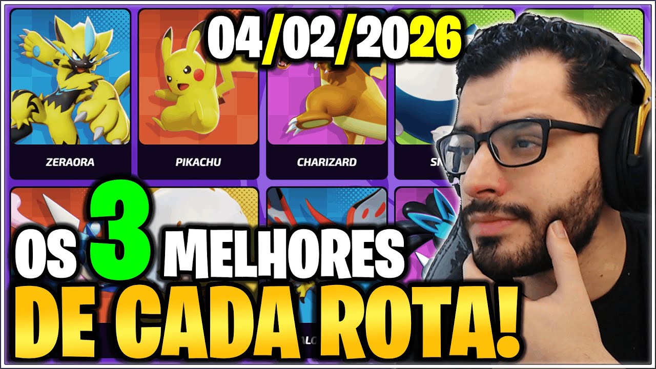 Os 3 MELHORES Pokémon de CADA ROTA! *ATUALIZADO*🚨Pokémon UNITE!