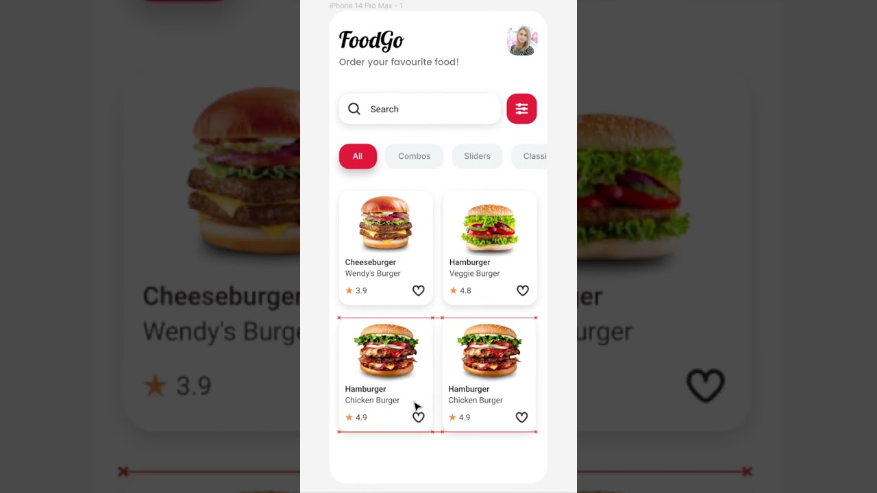 Food App Design in Figma Speed Design