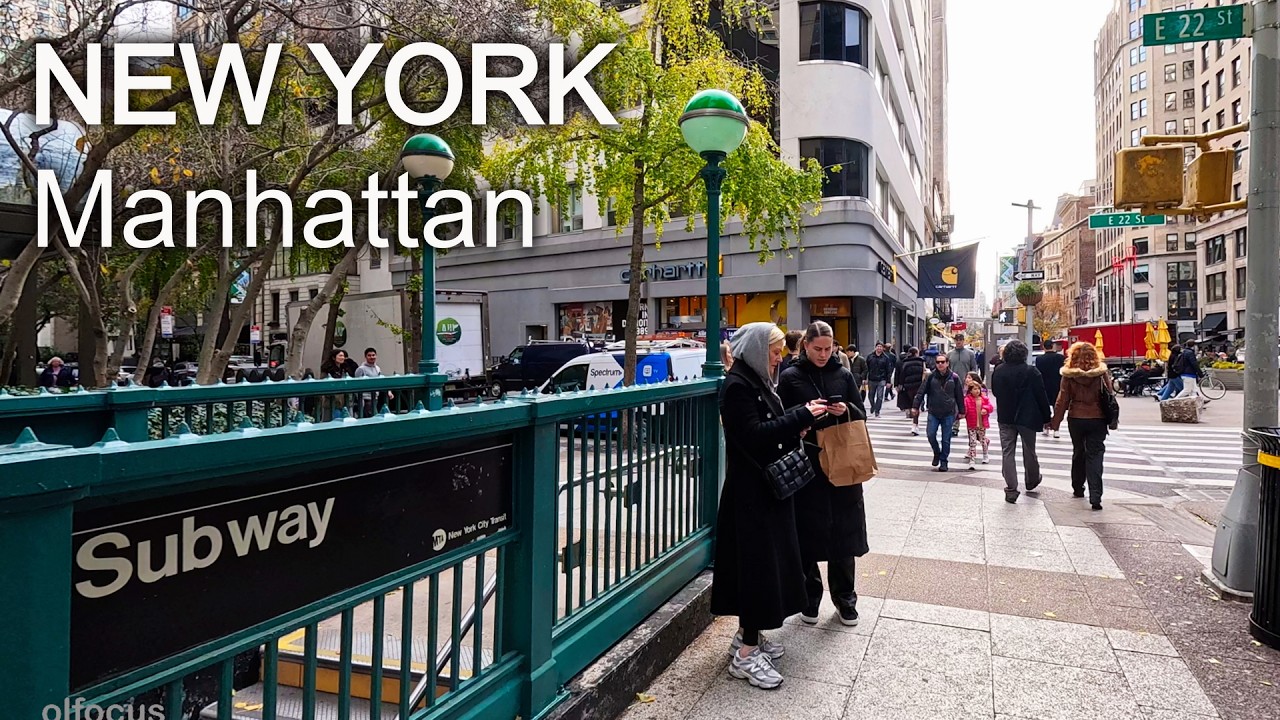 New York - Walking tour Manhattan NYC 4К 60fps