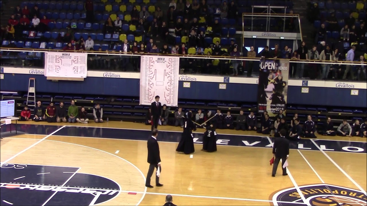 Kendo Open de France 2018 final 4,5,6e Dan Izawa Yusaku  JAPAN vs Sato Taiyo JAPAN