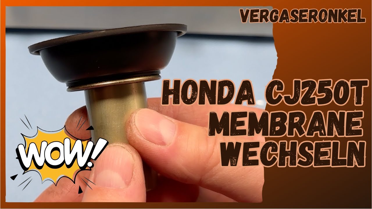 Membrane Honda CJ250T wechseln, Schritt für Schritt vom Vergaseronkel