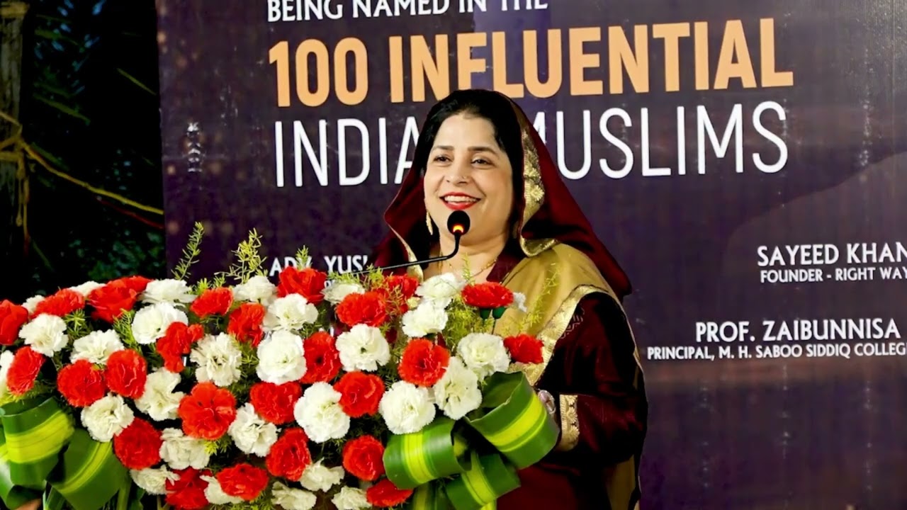 Prof. Zeba Malik, Principal &ndash; Saboo Siddique Polytechnic speaking about Aamir Edresy's achievements.