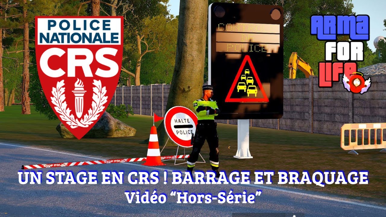 Un Stage en CRS ! Barrage et Braquage (absolument pas Fair-Play) [RP POLICE ARMA 3]