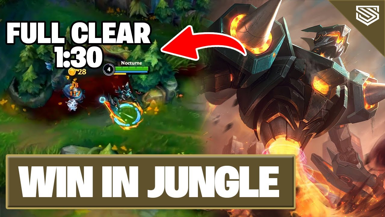 HOW TO EFFICIENTLY PLAY JUNGLE IN WILD RIFT 🔥 NOCTURNE WILD RIFT GAMEPLAY