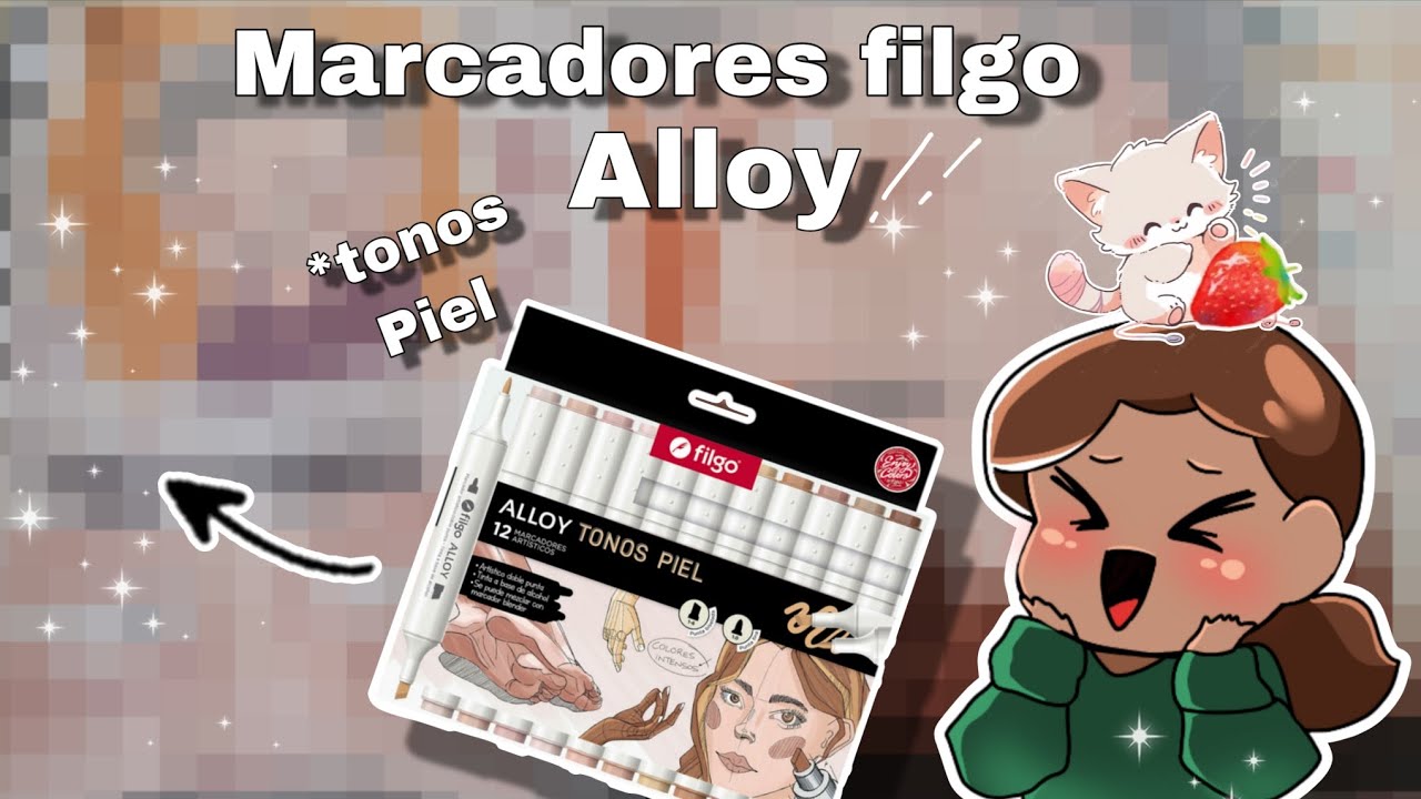 Probando los Marcadores de Filgo (Alloy) Tonos Piel 👧🏻🧒🏽👩🏿‍🦱🌻❤