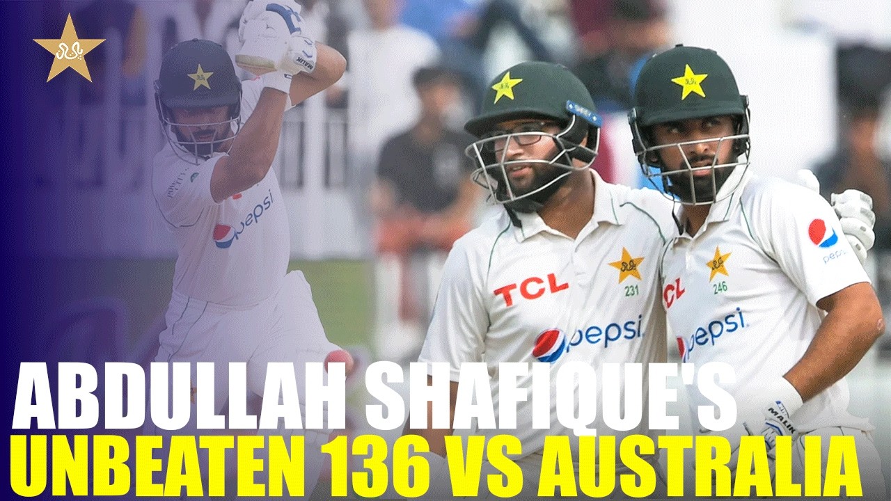 Abdullah Shafique's Unbeaten 136 vs Australia🏏| A True Test Masterclass | 1st Test 2022 | MR1K