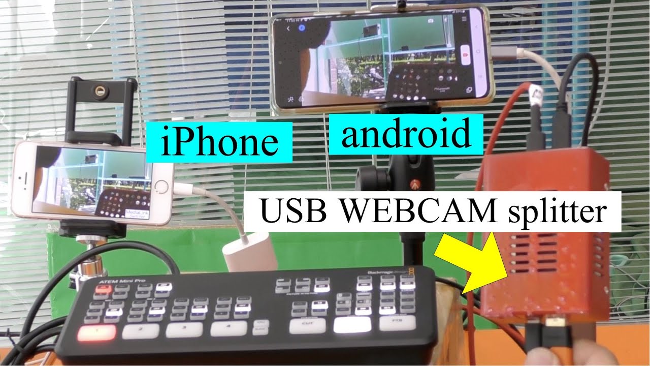 ATEM mini pro dual live streaming ! turn usb-c into two ! usb webcam splitter