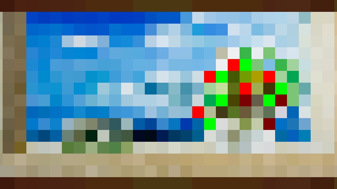 Minecraft Seaside Painting | 4K Frame TV Art Relaxing Screensaver