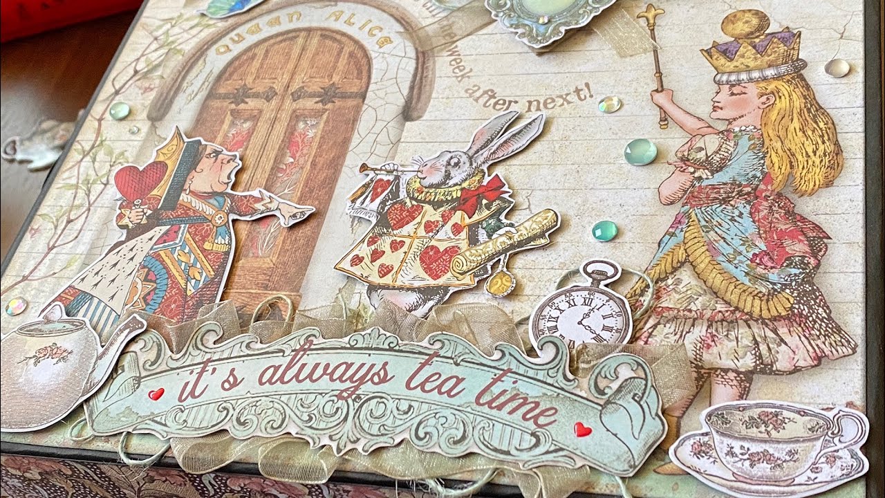 Stamperia Alice in Wonderland Album in a Box