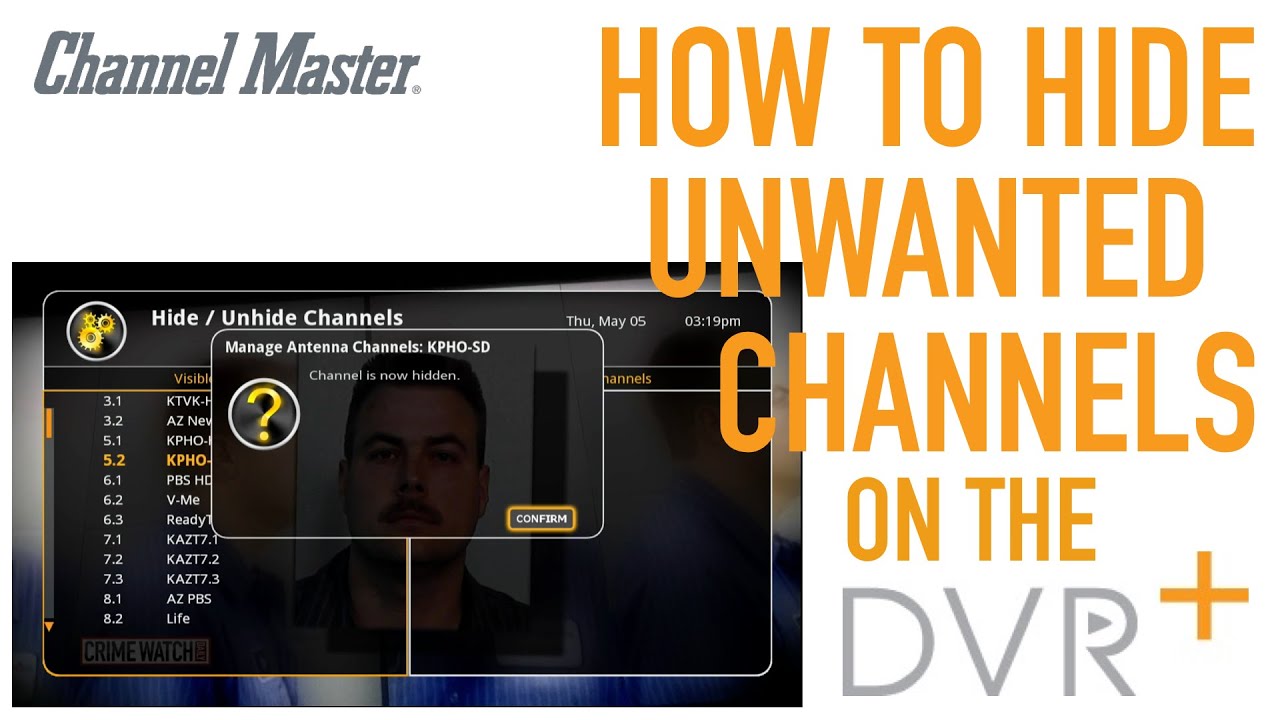 Channel Master DVR+ | How to Hide Unwanted Channels