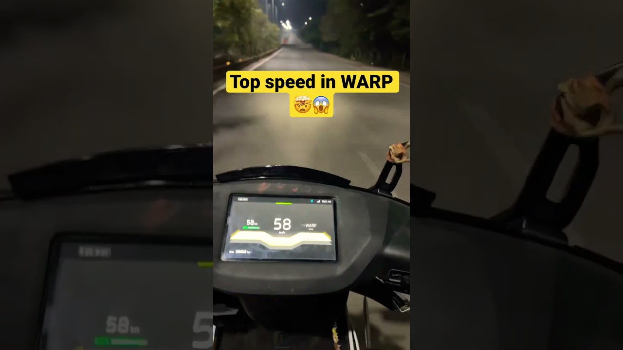 Top speed WARP Mode - Ather 450X 💥🤯 #ather #bike #ather450x