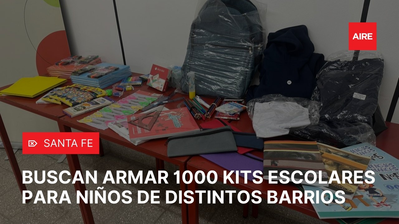 Fundación Cauces impulsa una COLECTA para armar 1000 KITS ESCOLARES para niños de Santa Fe 📚🎒