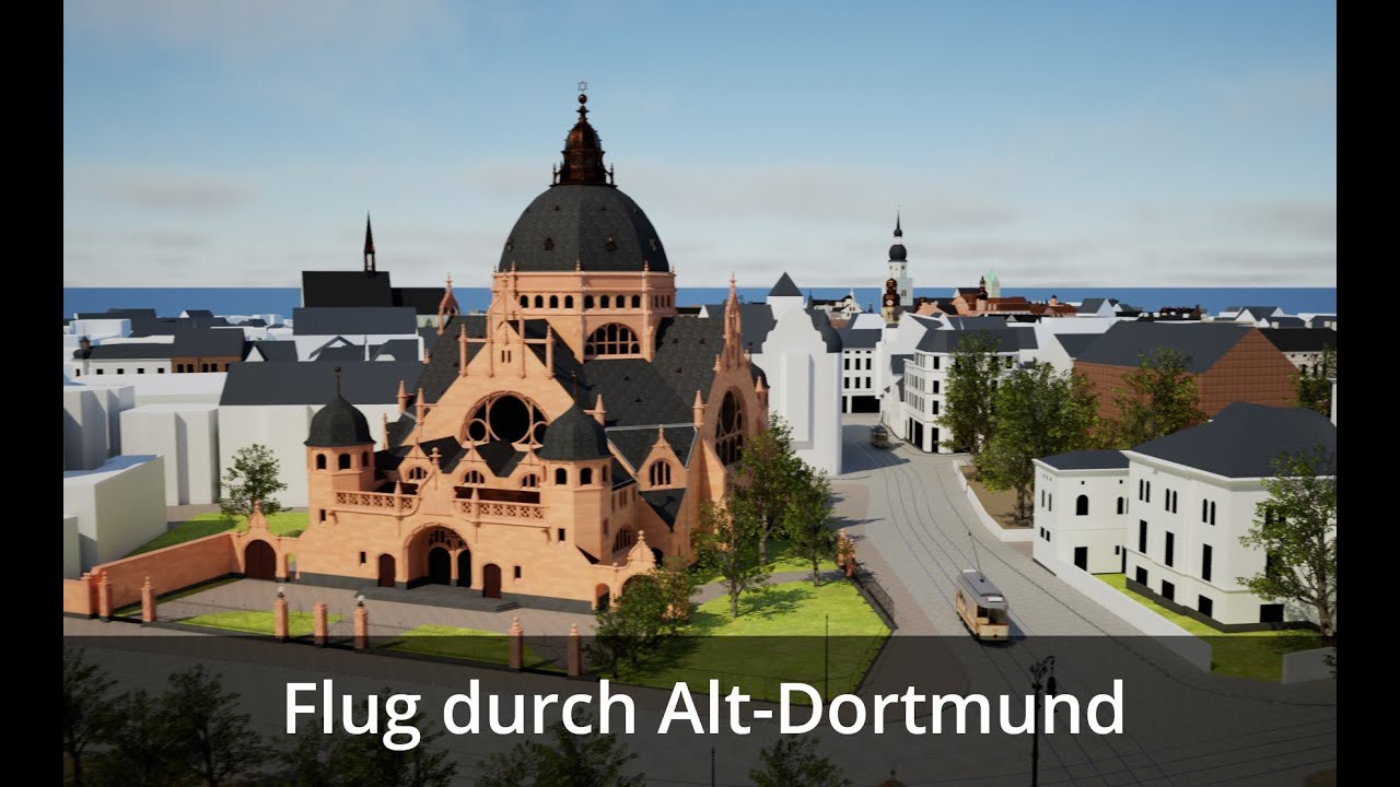 Flug durch Alt-Dortmund (Stand 2023)