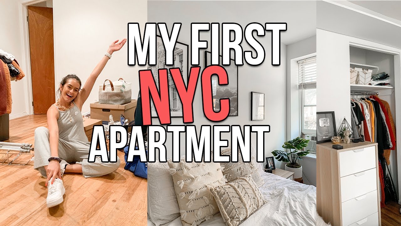 NYC MOVE IN VLOG: empty apartment tour + decorating my nyc apartment