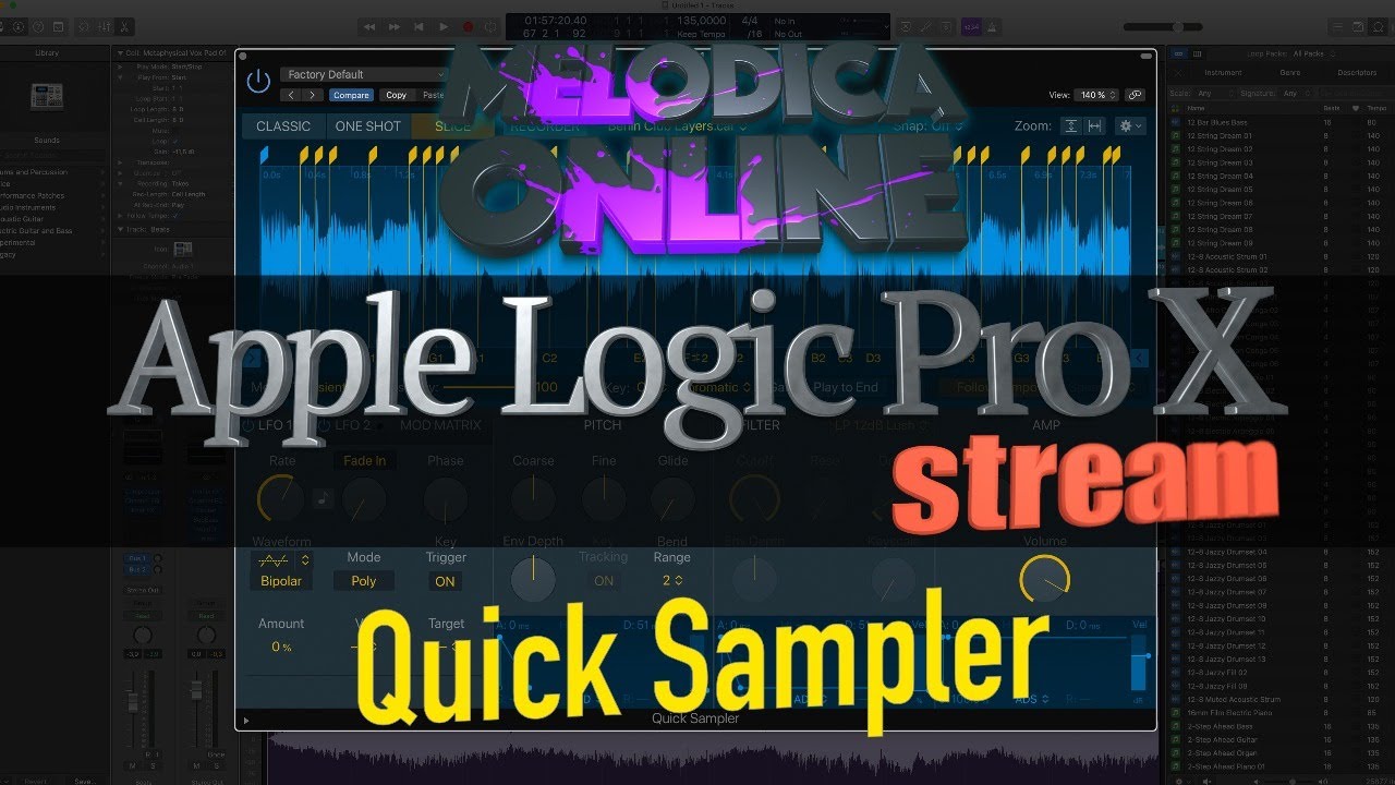 Logic Pro X 10.5. Quick Sampler