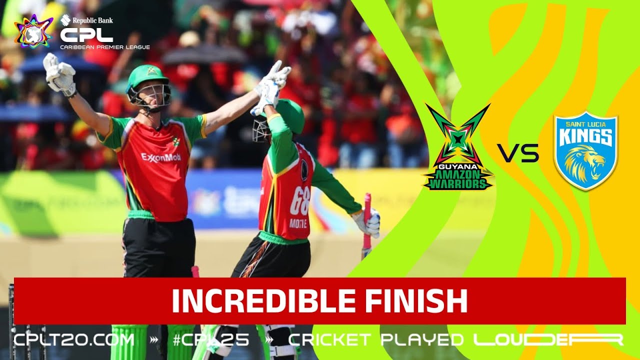 CRAZY Final Ball Finish Between Guyana and Saint Lucia! | CPL 2025