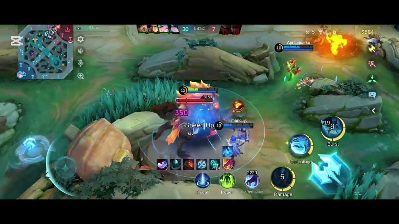 18 kill 1vs5 insane battle gameplay Aamon rank no 1#bhutan #mobilelegends #attactontitan 