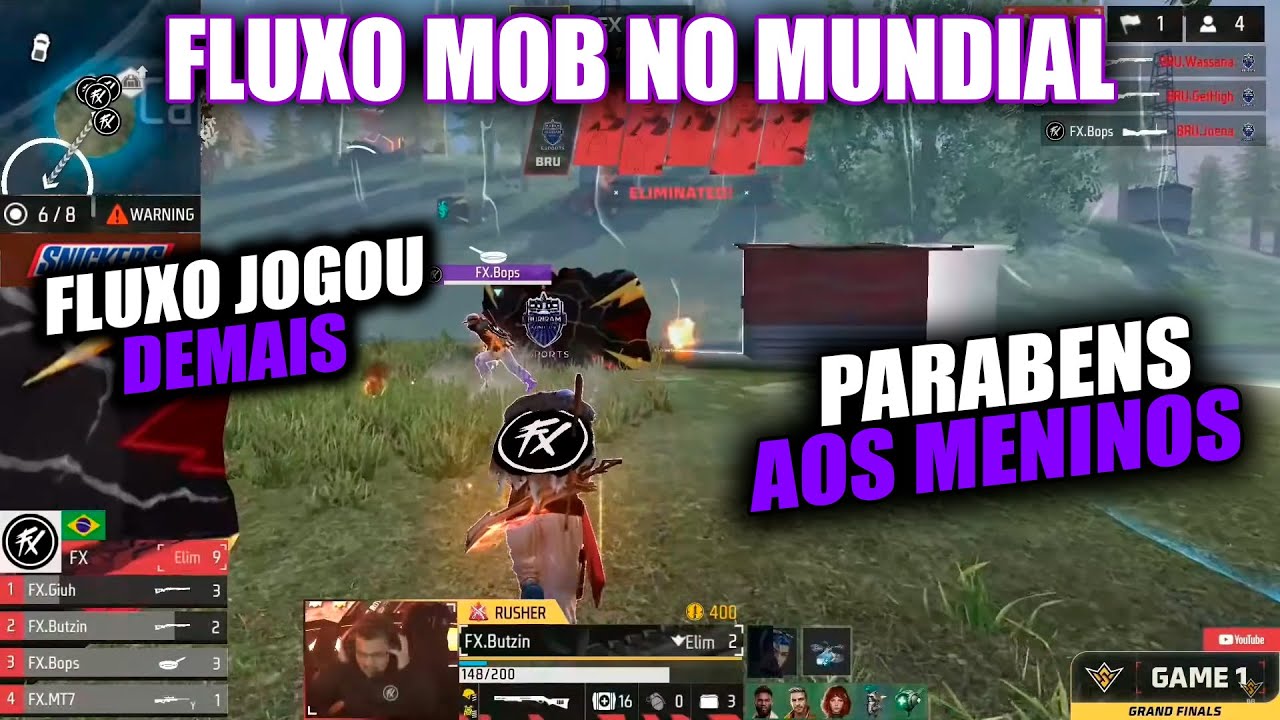 FLUXO NO MUNDIAL  - FLUXO JOGOU DEMAIS, 3 BOOYAHS!!! PARABENS AOS MENINOS MAS NÃO DEU!!! 