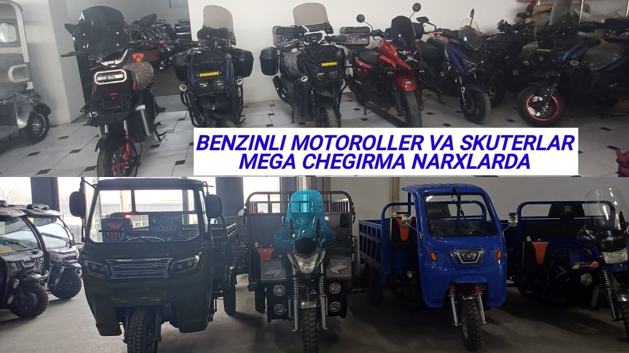 BENZINLI MOTOROLLER VA SKUTERLAR CHEGIRMA NARXLARDA FEVRAL OYI AKSIYASI DAVOM ETMOQDA 12.02.2026👍🫵🫡
