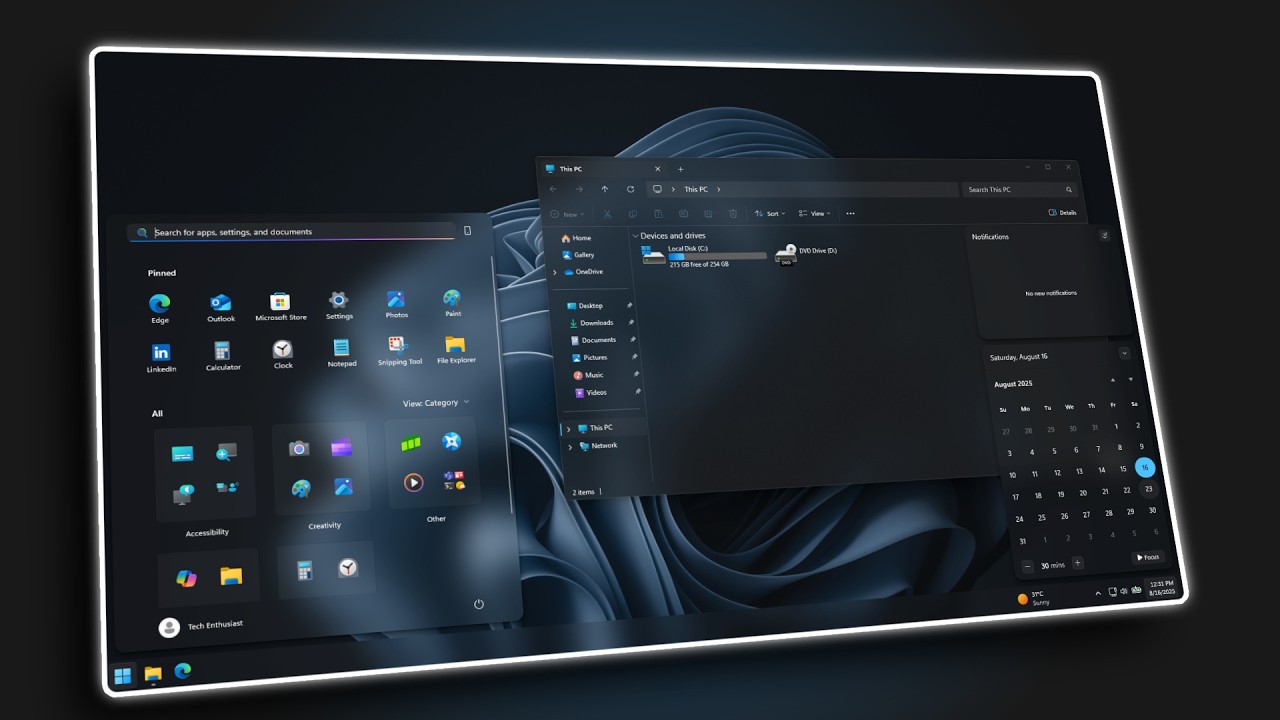 Сделайте Windows 11 прозрачной за считанные секунды!