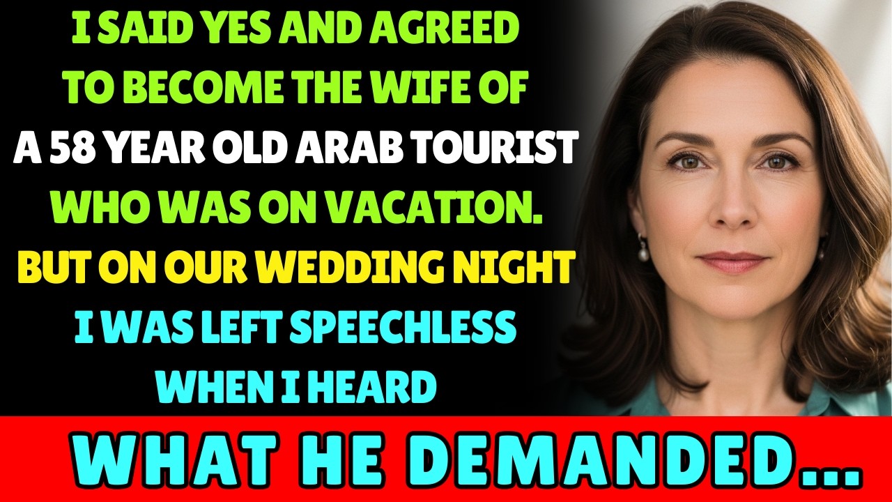 I married a 58-year-old stranger. On our wedding night, he made one demand… I froze.