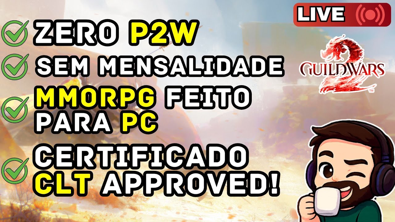 GW2 | SABADOU! BORA JOGAR O MMORPG MAIS AMIGAVEL AO GAMER CLT DO MERCADO! | Live Stream Diario #306
