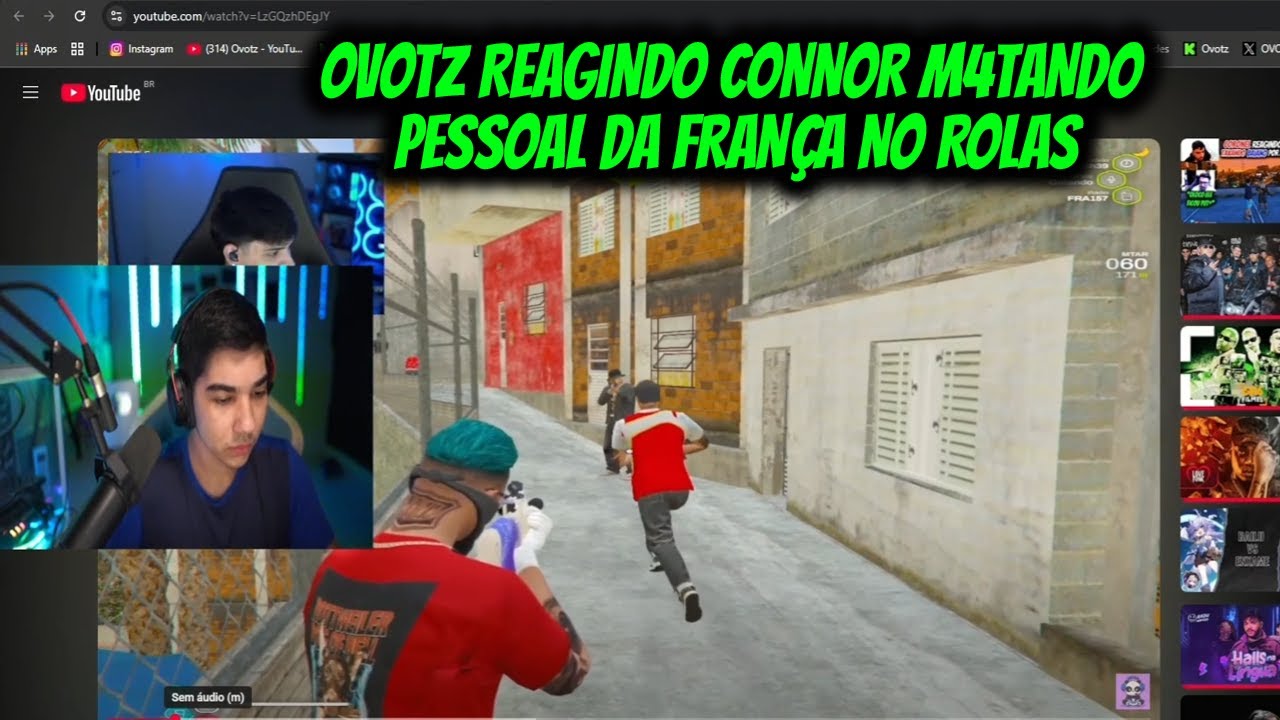 OVOTZ REAGINDO CONNOR M4TANDO PESSOAL DA FRANÇA NO ROLAS