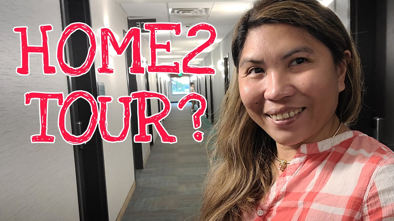 THE HOME2 HOTEL TOUR WHERE WE CHECKED IN  OKLAHOMA CITY || A GOOD REVIEWS IN THIS HOTEL ROOM!