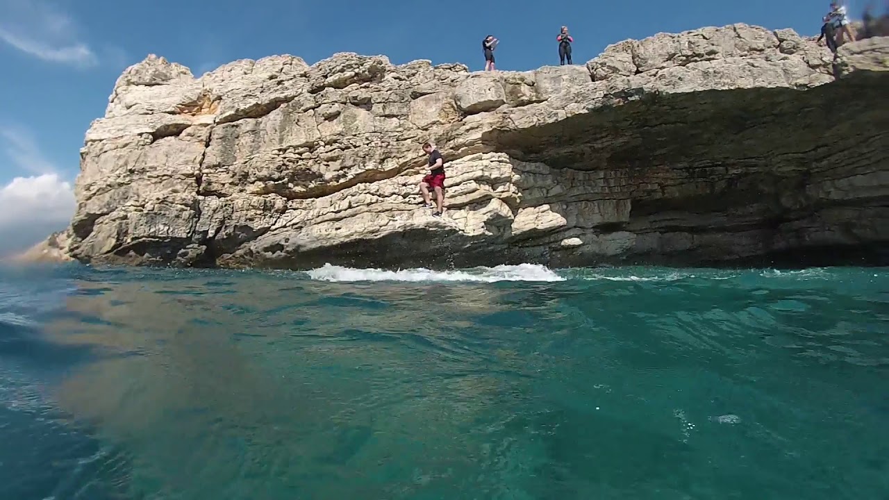Cliff Jumping at Kaladakia Beach!