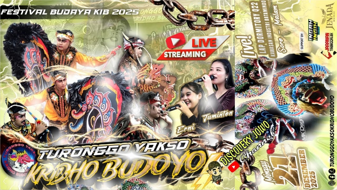 🔴 Live Streaming TURONGGO YAKSO KRIDHO BUDOYO Di Dormitori Blok Q Batamindo Batam