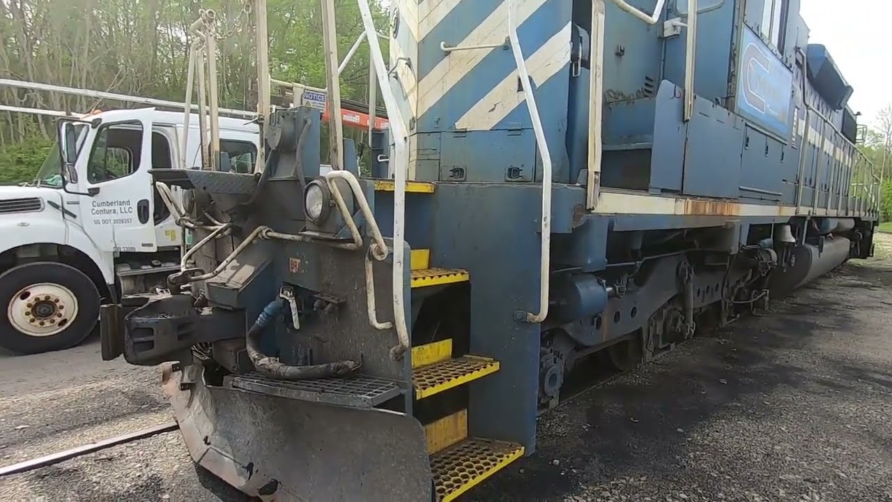 Damage to the Locomotive from the Derailment