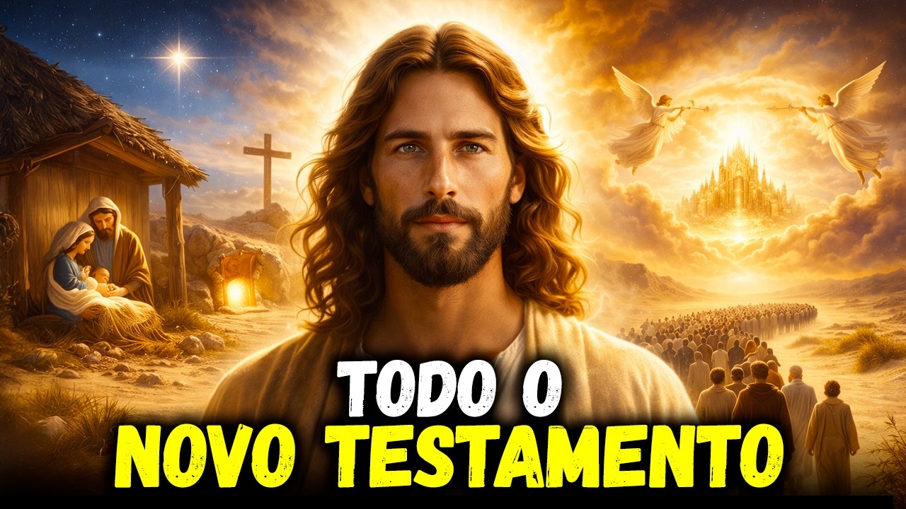 O Novo Testamento COMPLETO em um único vídeo (do nascimento de Jesus ao fim do mundo)