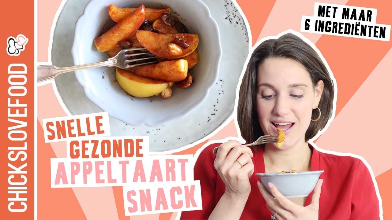 GEZOND TUSSENDOORTJE MET APPEL | CHICKSLOVEFOOD