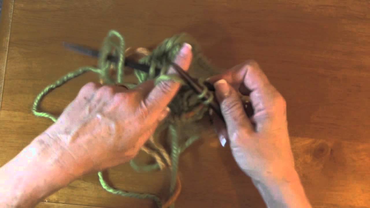 Knitting a Thumb from Waste Yarn