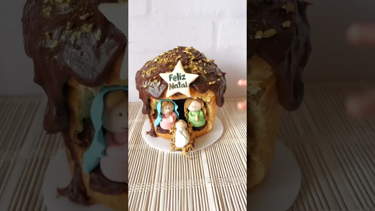 Panetone em forma de gruta