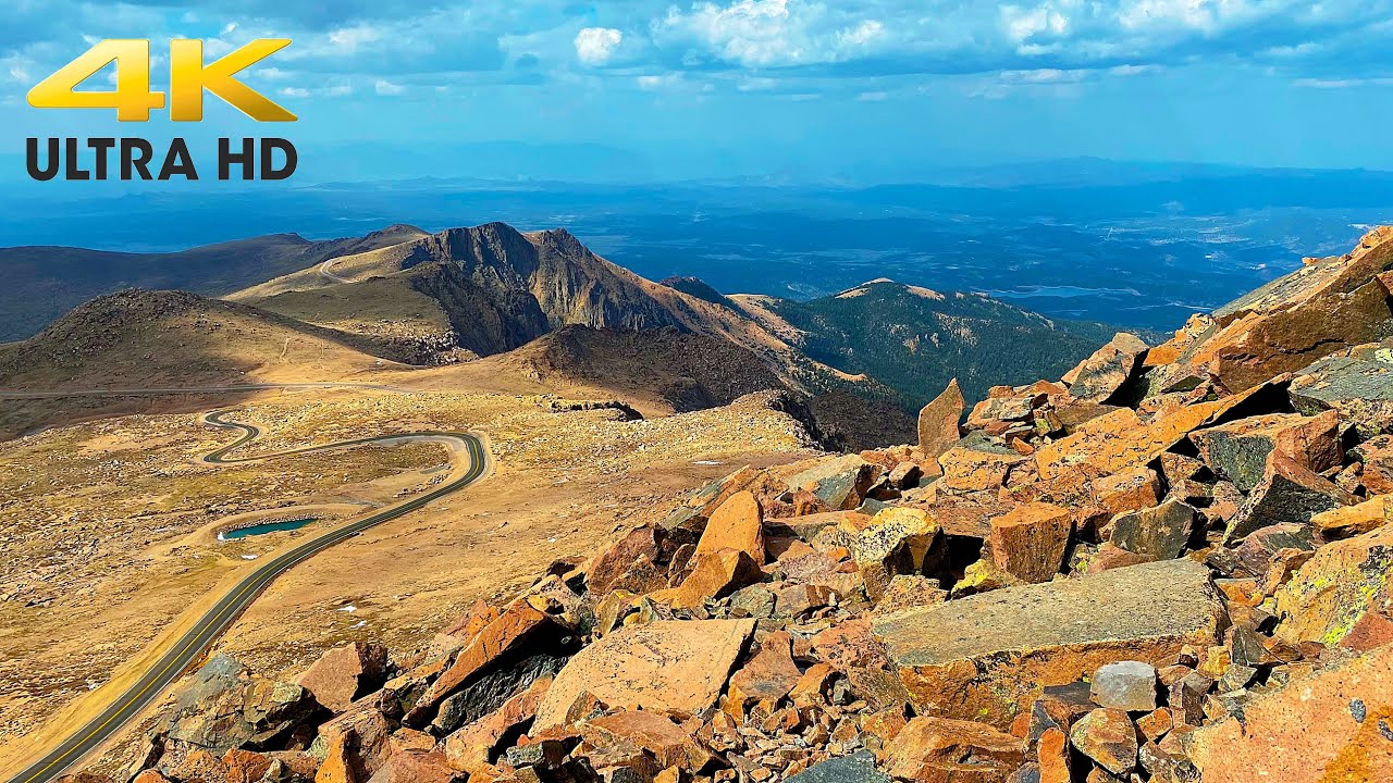 Complete Scenic Drive Up Pikes Peak 4K | Colorado Rocky Mountain Scenic Driving