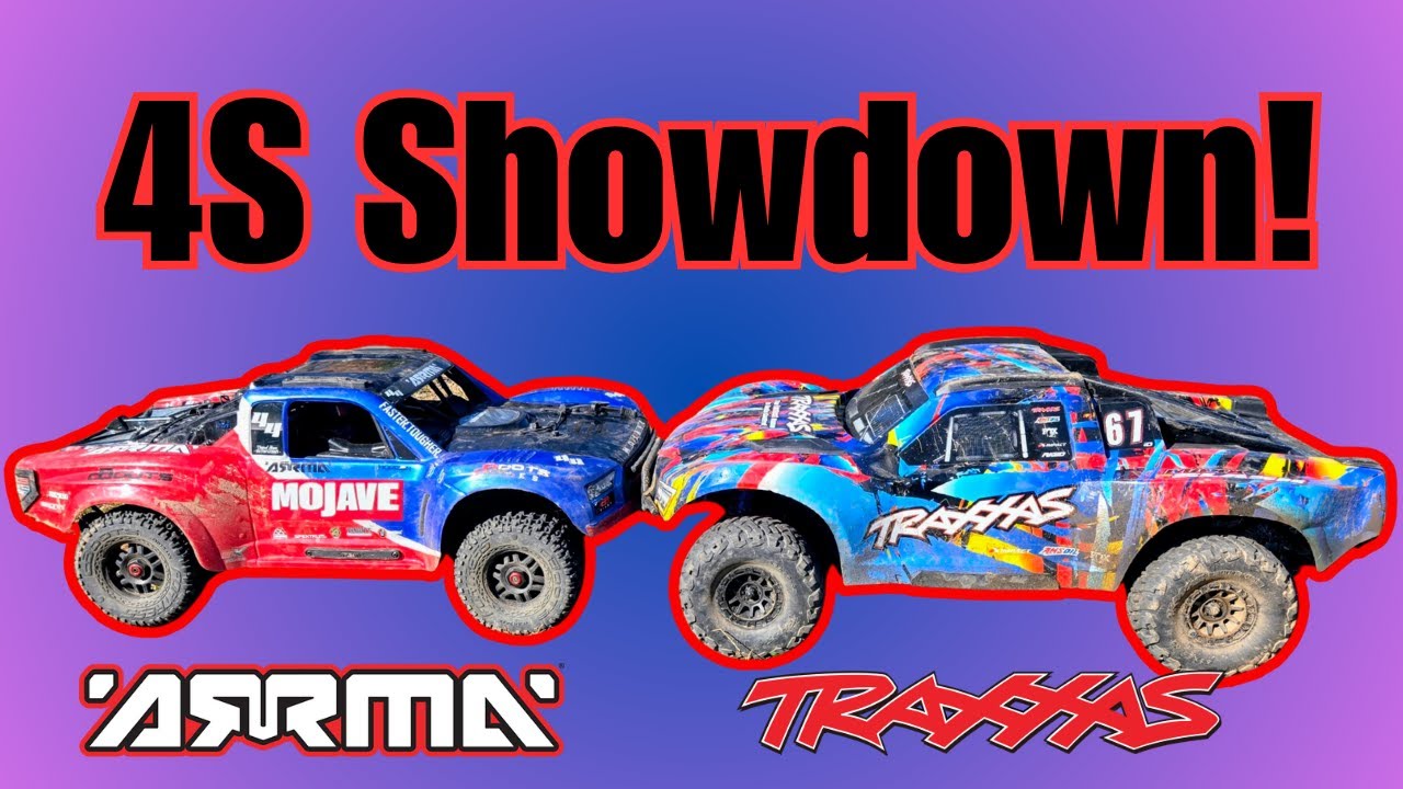Arrma Mojave 4S сражается с Traxxas Maxx Slash — ПОЛНАЯ ПЕРЕБИВКА 4S!