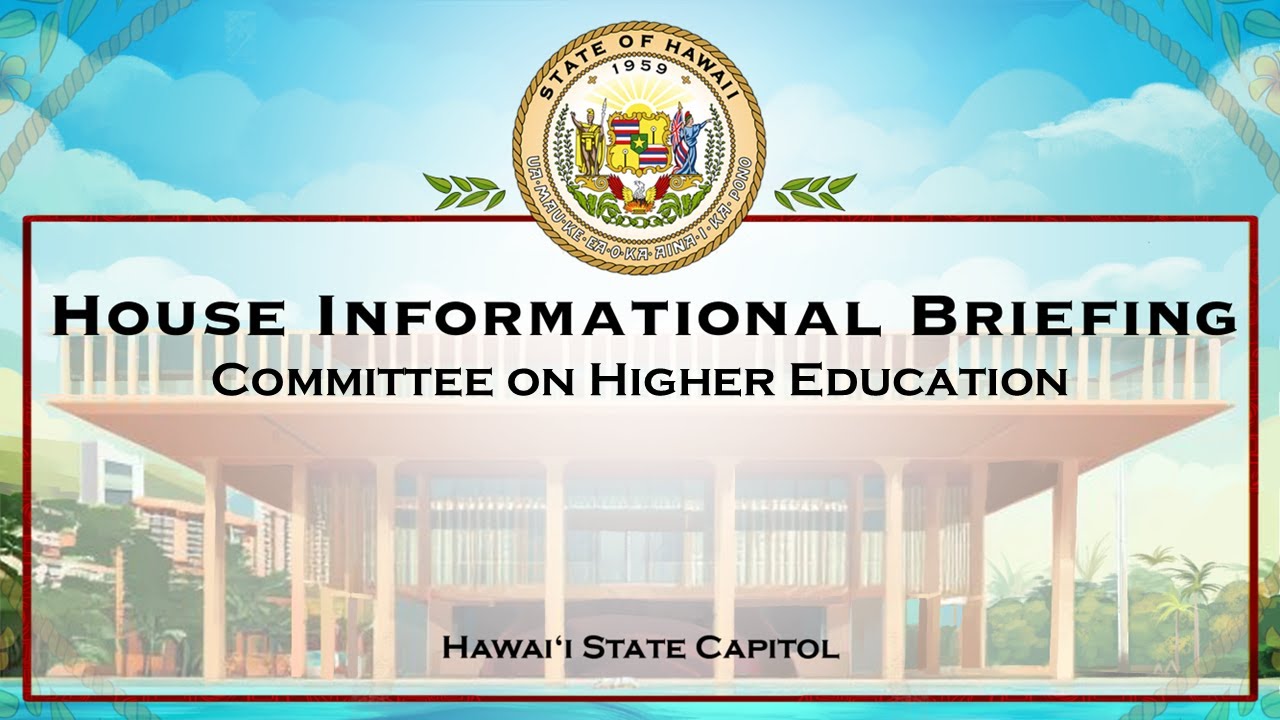 HED Info Briefing - Fri Jan 30, 2026 @ 10:30 AM HST