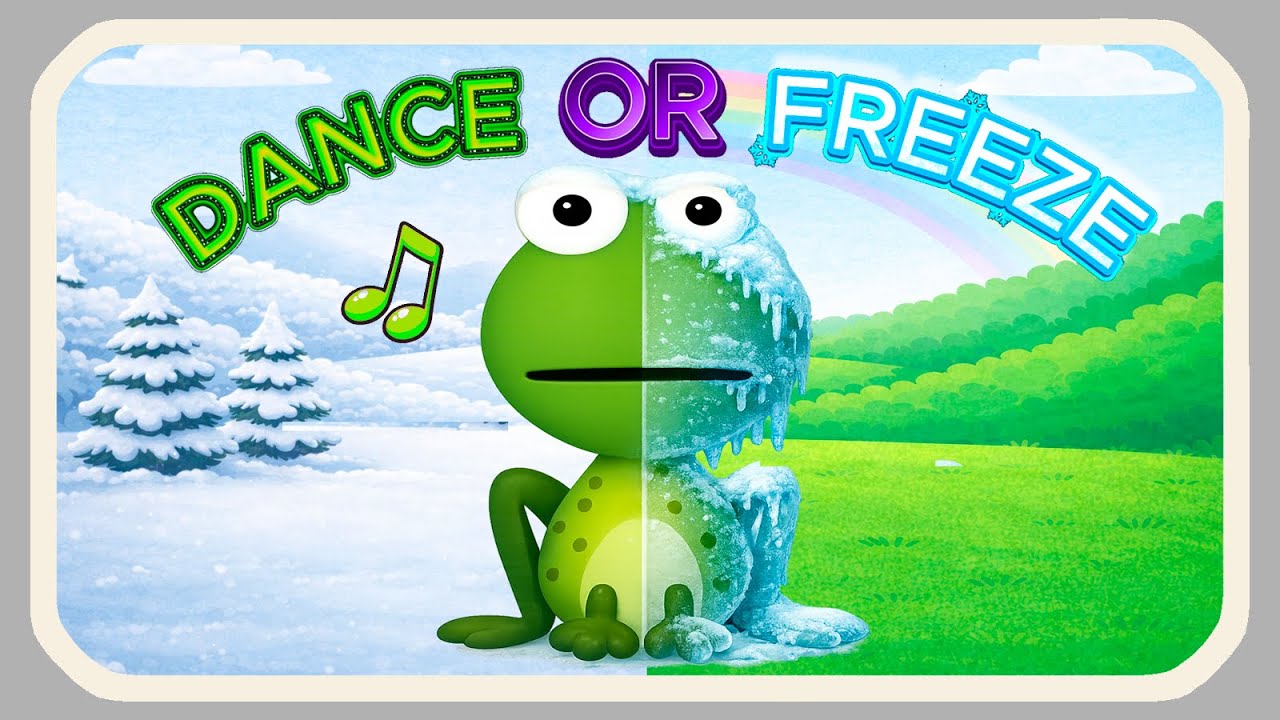 🕺 Dance and Freeze Challenge ❄️ | Fun Kids Dance Game 🎶