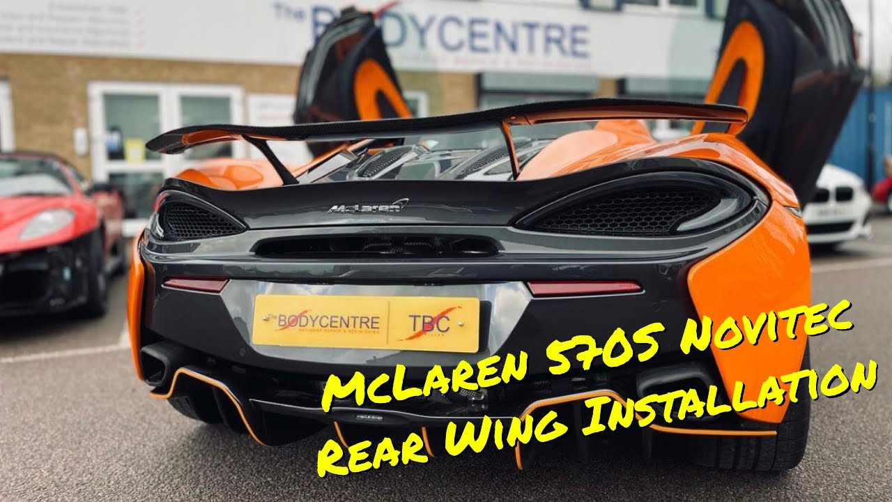 Установка заднего крыла Novitec для McLaren 570S 🍊