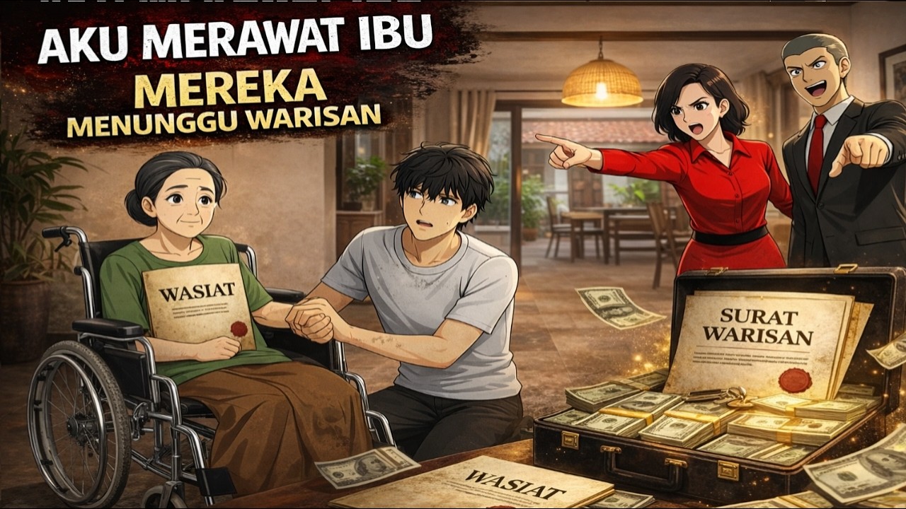 AKU MERAWAT IBU MEREKA MENUNGGU WARISAN - DIBALIK BERBAKTI KEPADA ORANG TUA - ANIMASI DRAMA