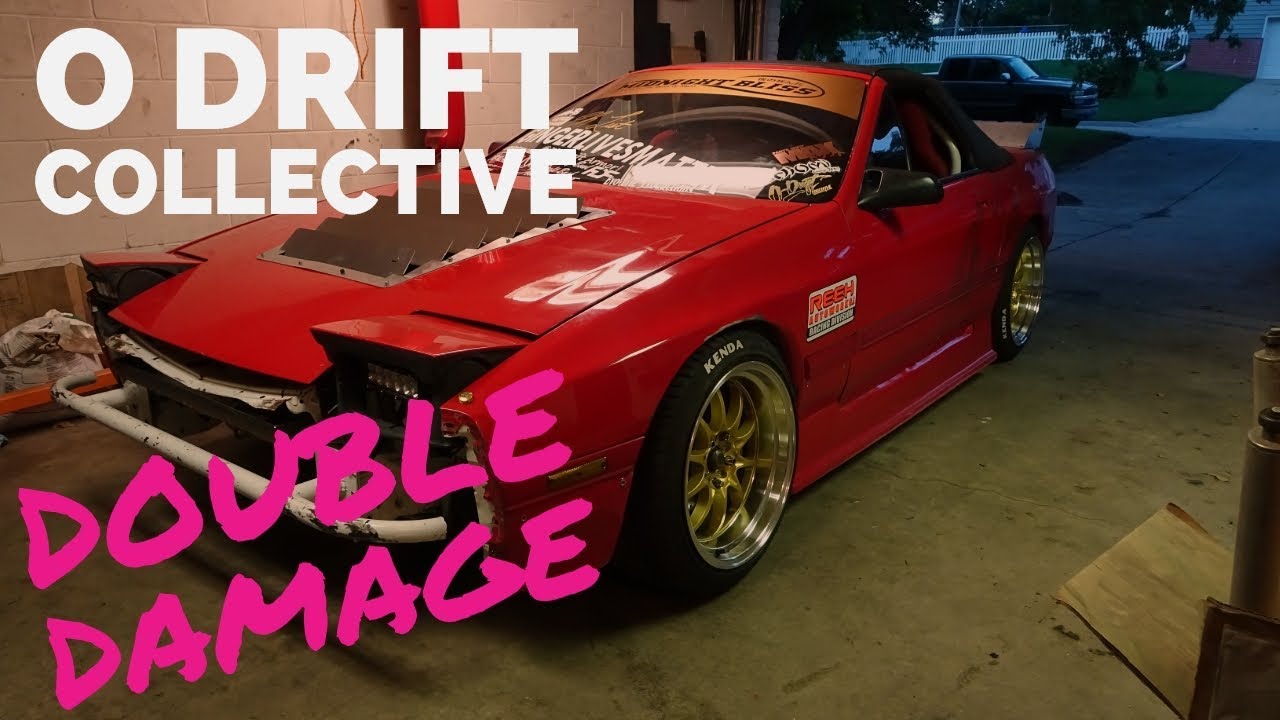 O Drift Collective Double Damage- Drifting- Tandems- Broke cars- Sidewayz Sinclair- Vlog 026