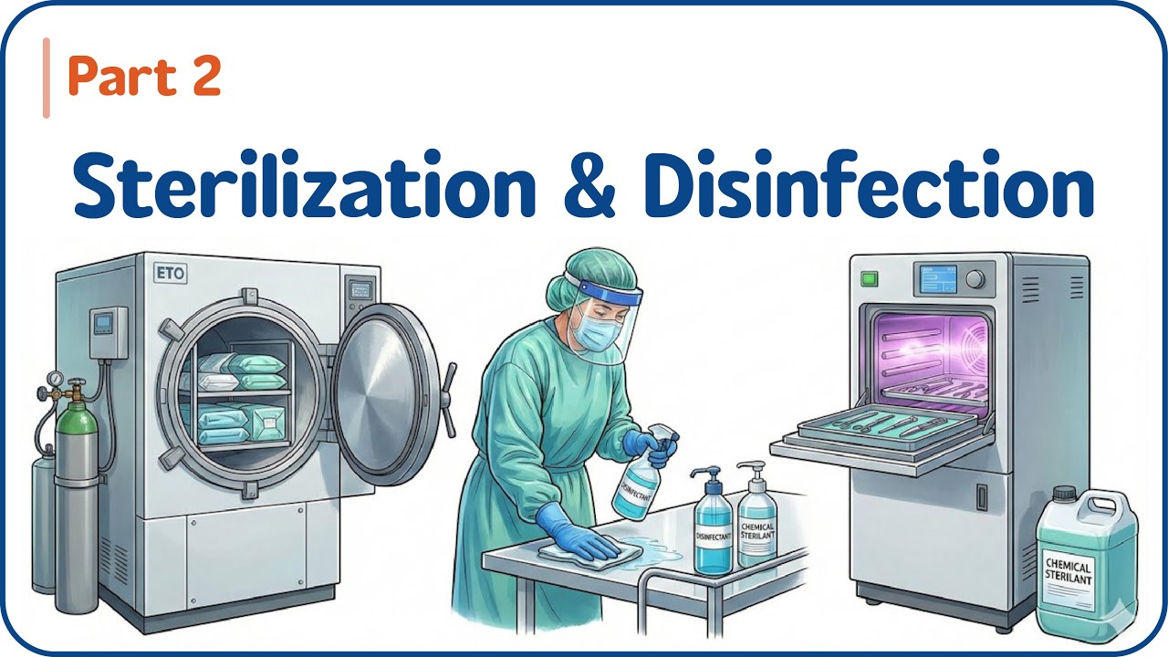 6. Стерилизация и дезинфекция – Часть 2 🔥🧫 | Основы микробиологии для USMLE и NEET-PG