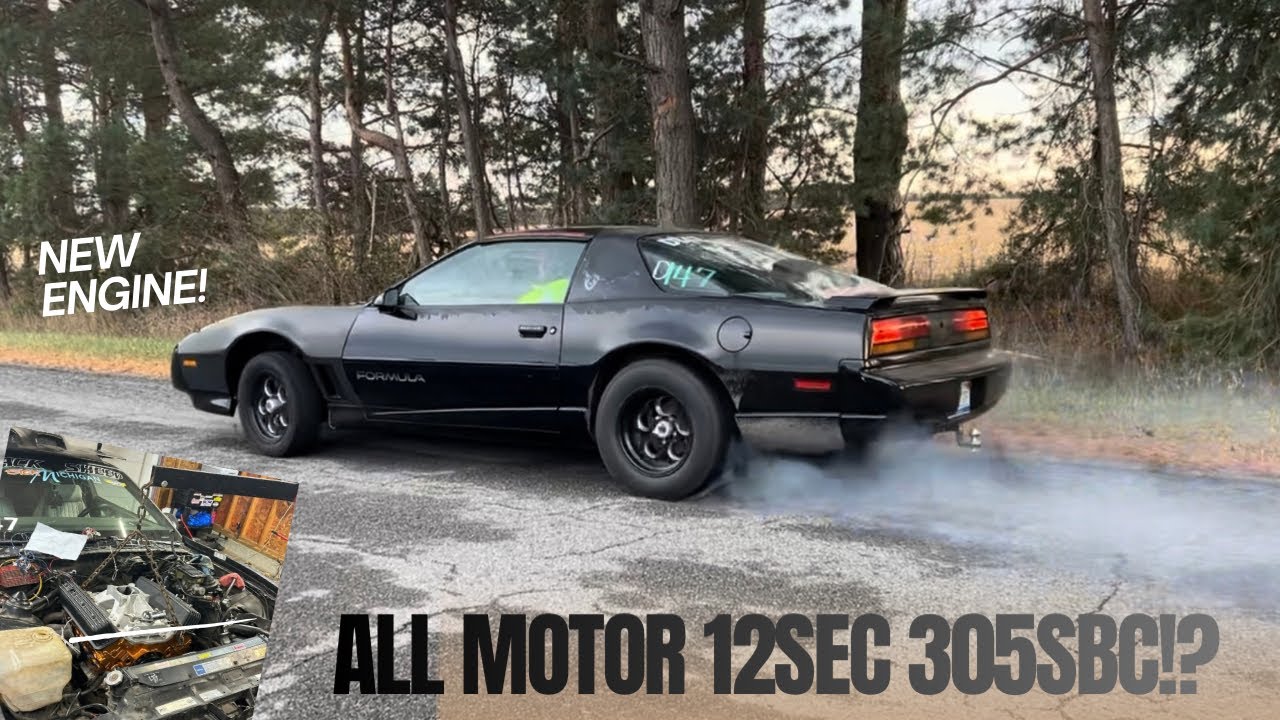Новый движок, новый личный рекорд для черного Firebird! 12 секунд 305?