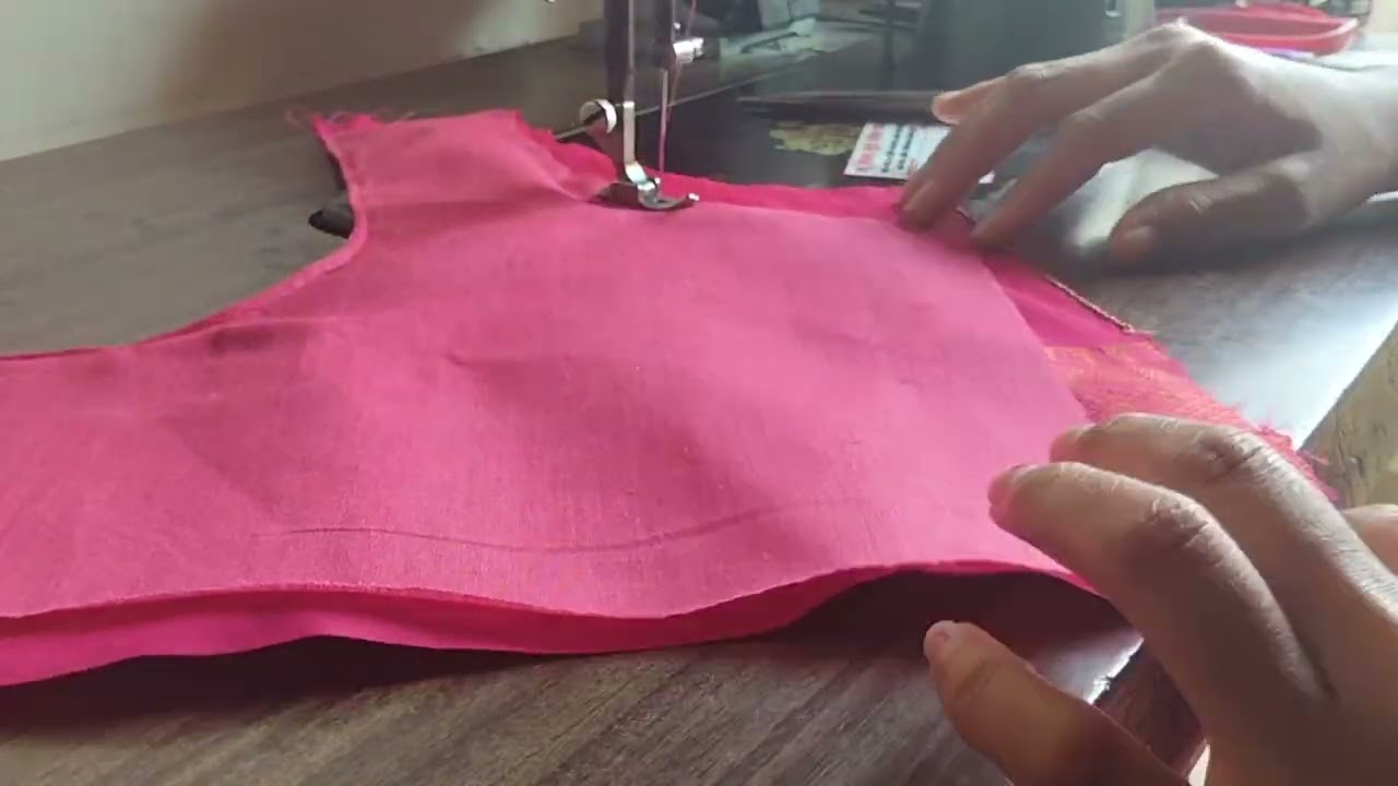 Back neck blouse design stitching 