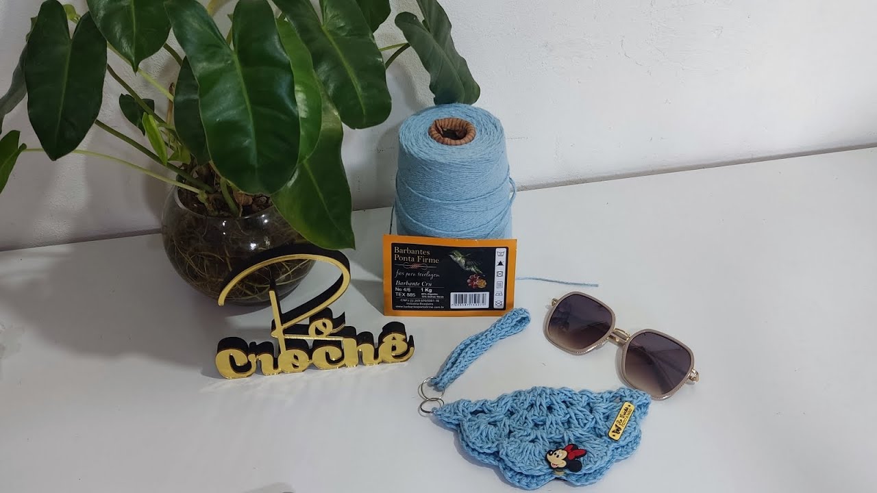 PRODUÇÃO DE MINUTOS/PORTA ÓCULOS DE CROCHÊ#CROCHE #LUCRANDOCOMASOBRAS