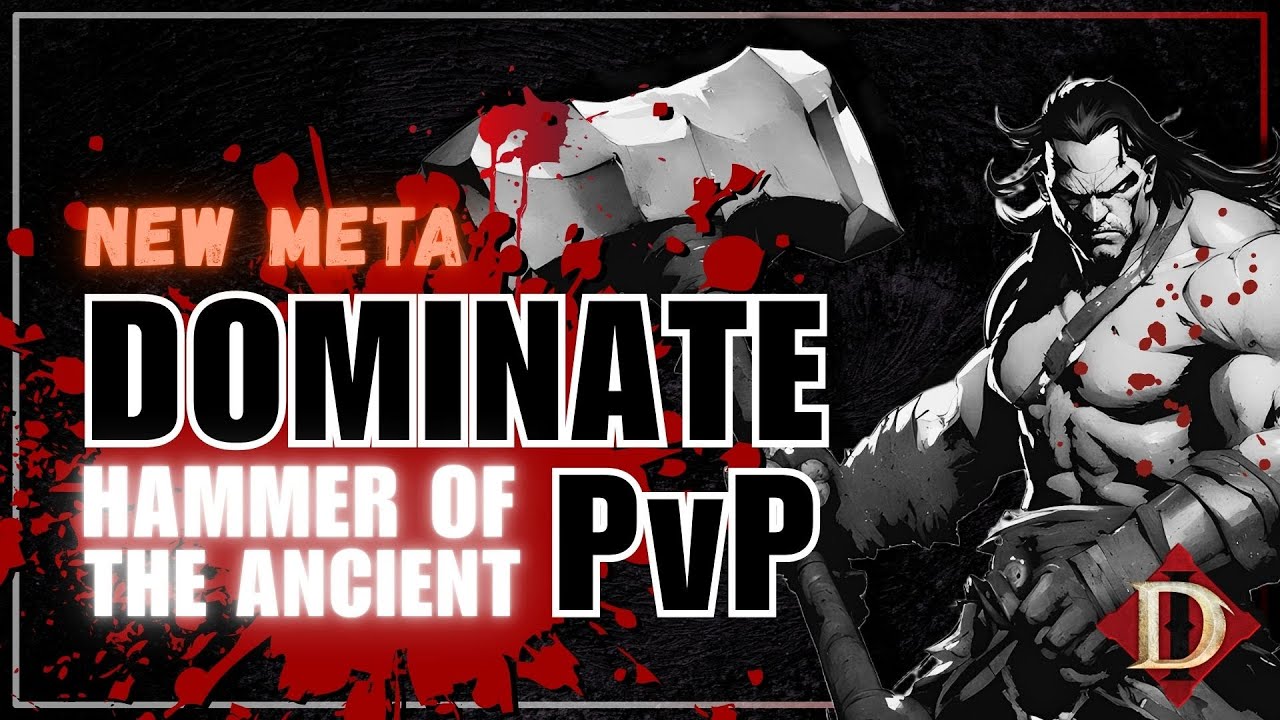 NEW OP PVP ONESHOT Hammer Build for Barbarian in Diablo Immortal Battleground - Flickertonne FTW