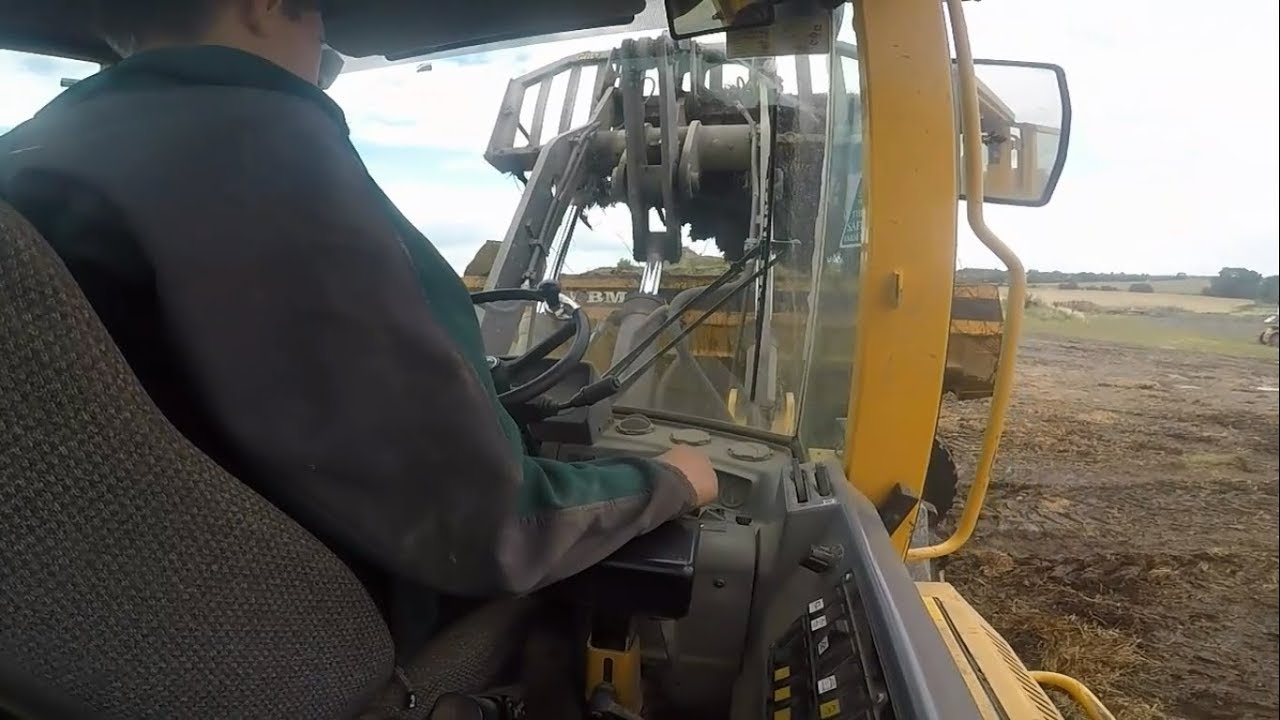 Loading Waste Bales - Volvo L70C